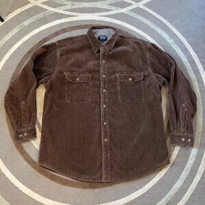 Vintage Y2K Andover Trail Flannel Lined Corduroy Shirt Men's Size Large